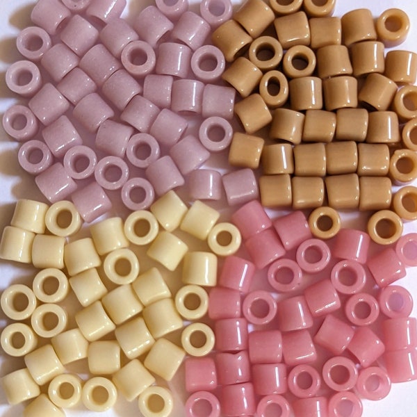 Vintage Czech sintered glass tile beads 5 - 6 mm greasy colorfast 50 beads choose from 4 colors