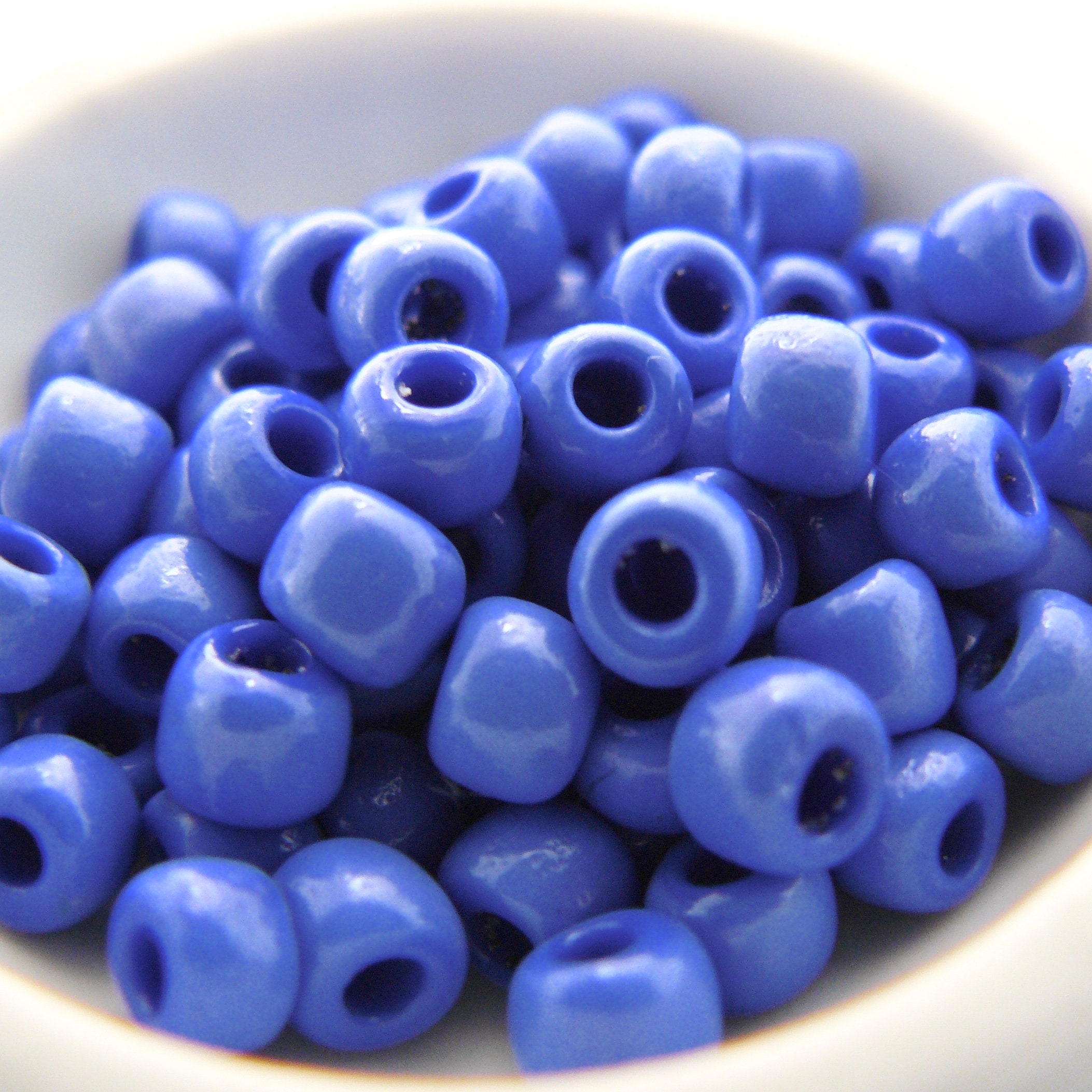 Dark Cornflower Blue - Size 8 Pony Beads