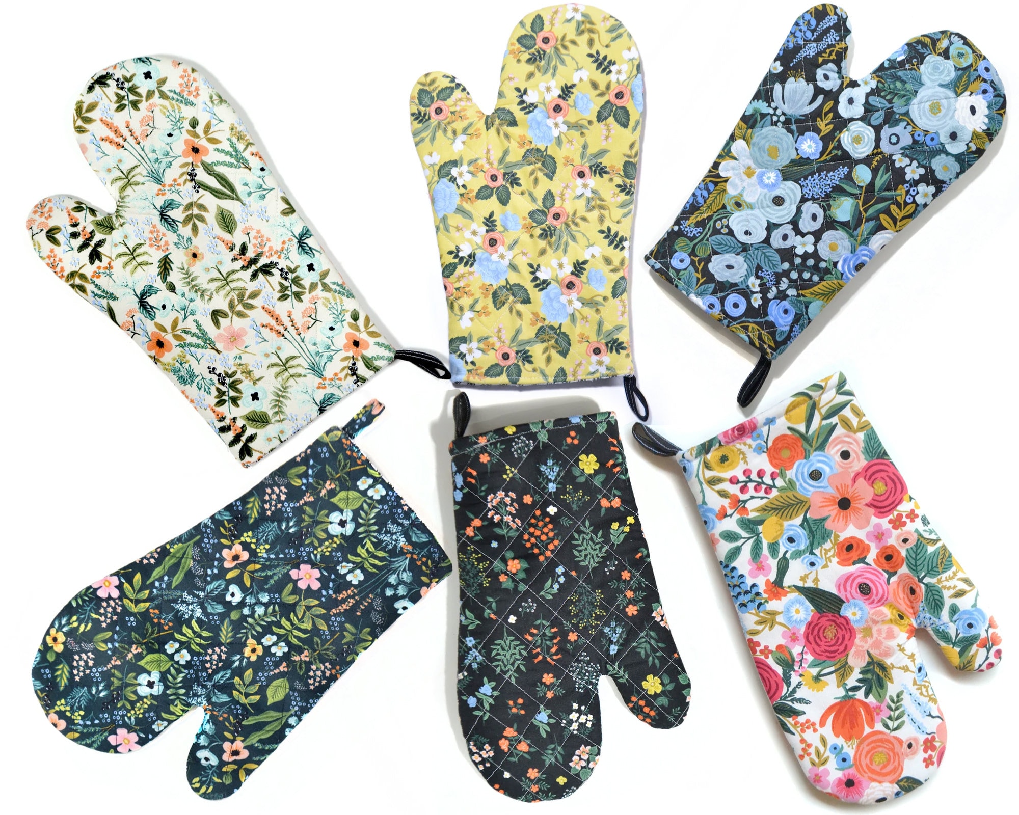 Bake Happy Double-Sided Oven Mitt - Floral