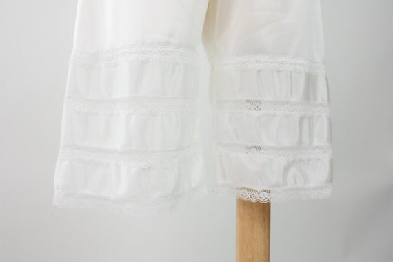 Vintage Nylon Bloomers | White Bloomers | Lace Bl… - image 4