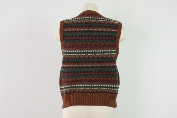 Vintage 1990s Sweater Vest | Fair Isle Sweater Ve… - image 7