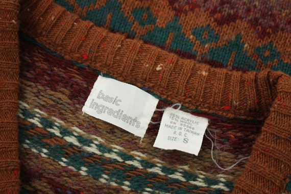 Vintage 1990s Sweater Vest | Fair Isle Sweater Ve… - image 8