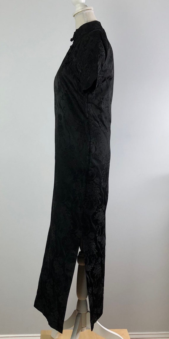Vintage Qipao Dress | Black Cheongsam Dress | Wed… - image 6