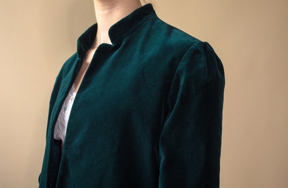 1970s velvet blazer | green velvet jacket | manda… - image 8