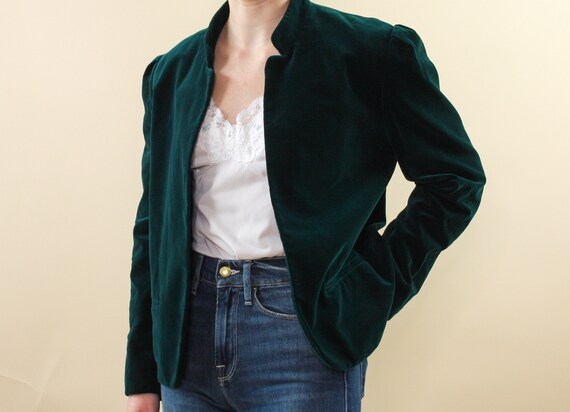 1970s velvet blazer | green velvet jacket | manda… - image 5