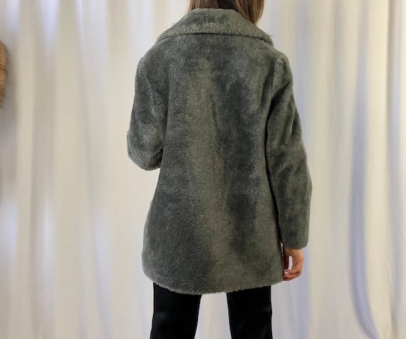 Vintage Faux Fur Coat | Short Teddy Coat | Faux F… - image 6