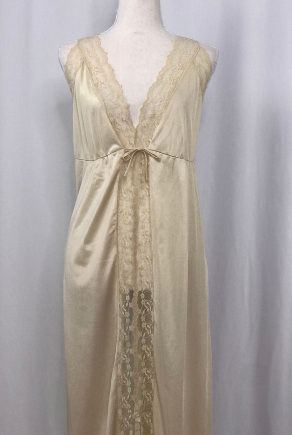 Vintage Satin Nightgown | Long Nightgown | Women's