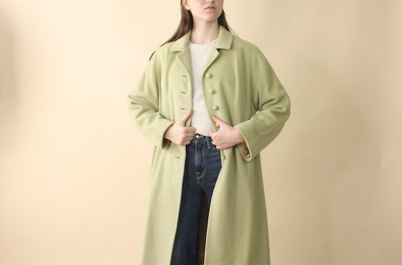 60-70s Vintage Oversized Satin long coat