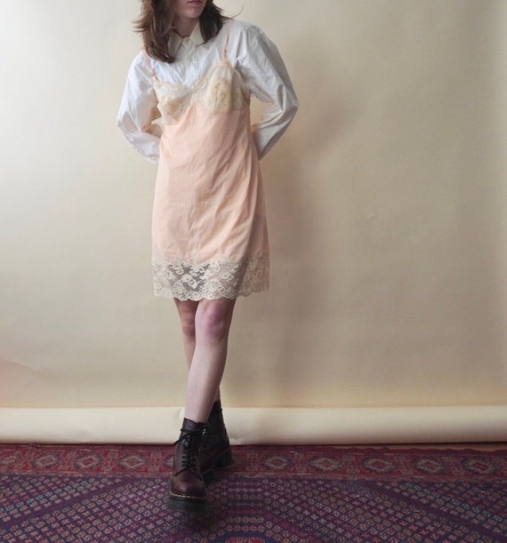 1960s Lacey mini dress | vintage slip dress | 196… - image 2
