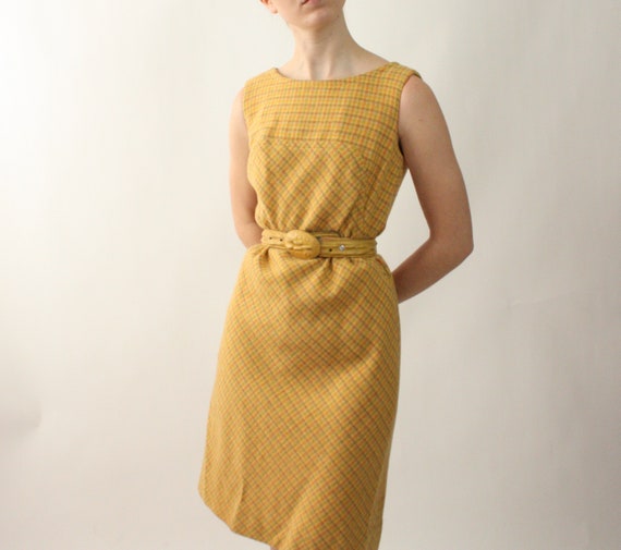 1960s plaid dress - image 10