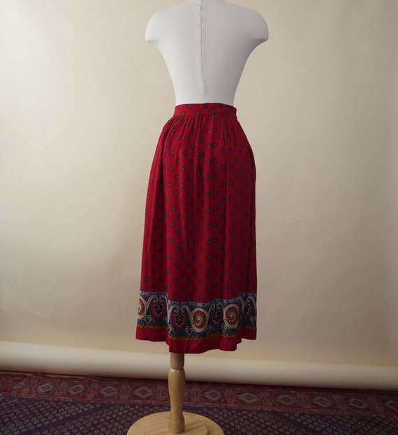 1970s bohemian midi skirt | vintage midi skirt | … - image 5