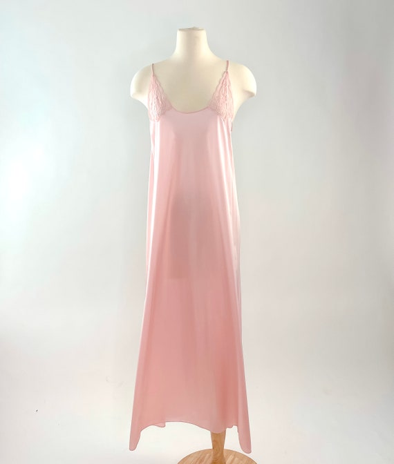 Vintage Shadowline Satin Lingerie Set | Pink Nigh… - image 2