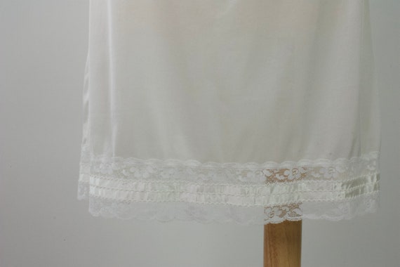 Vintage Slip Skirt | Lace Slip Skirt | White Slip… - image 4