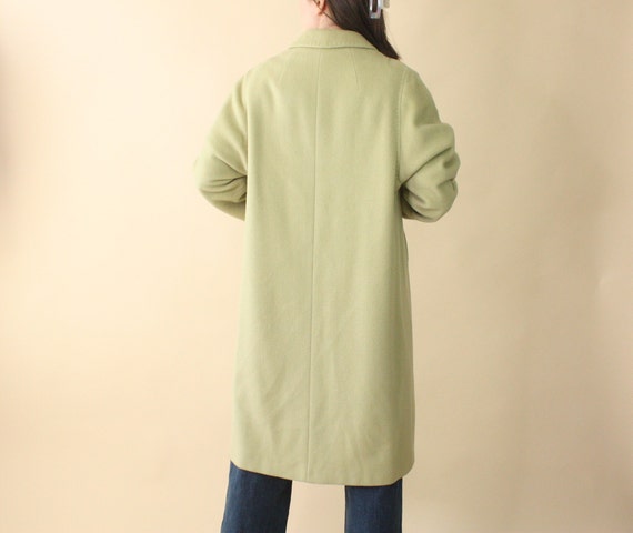 Vintage 1960s Green Cashmere Coat | Pastel Coat |… - image 3