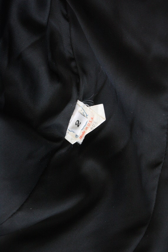 1980s Velvet Formal Gown | Puff Sleeve Gown | Vin… - image 8