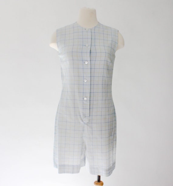 Vintage 1960s Plaid Romper | Vintage Romper | 196… - image 4