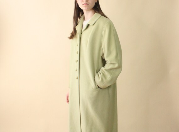 Vintage 1960s Green Cashmere Coat | Pastel Coat |… - image 4