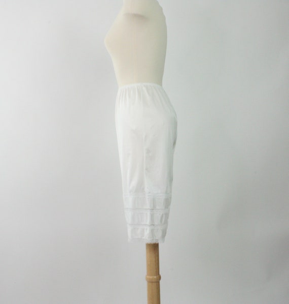 Vintage Nylon Bloomers | White Bloomers | Lace Bl… - image 2