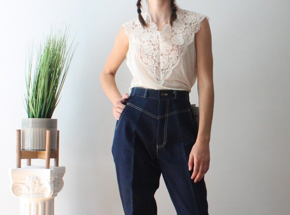 deadstock 1980s high waisted jeans | gitano jeans… - image 2