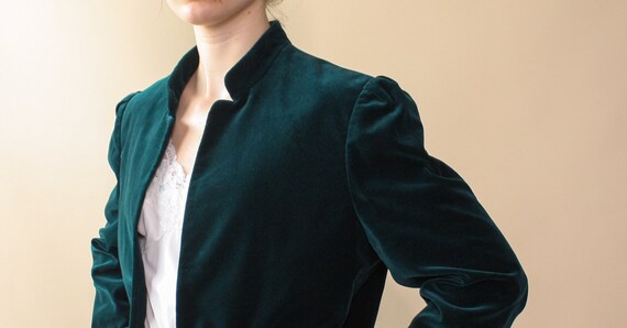 1970s velvet blazer | green velvet jacket | manda… - image 6