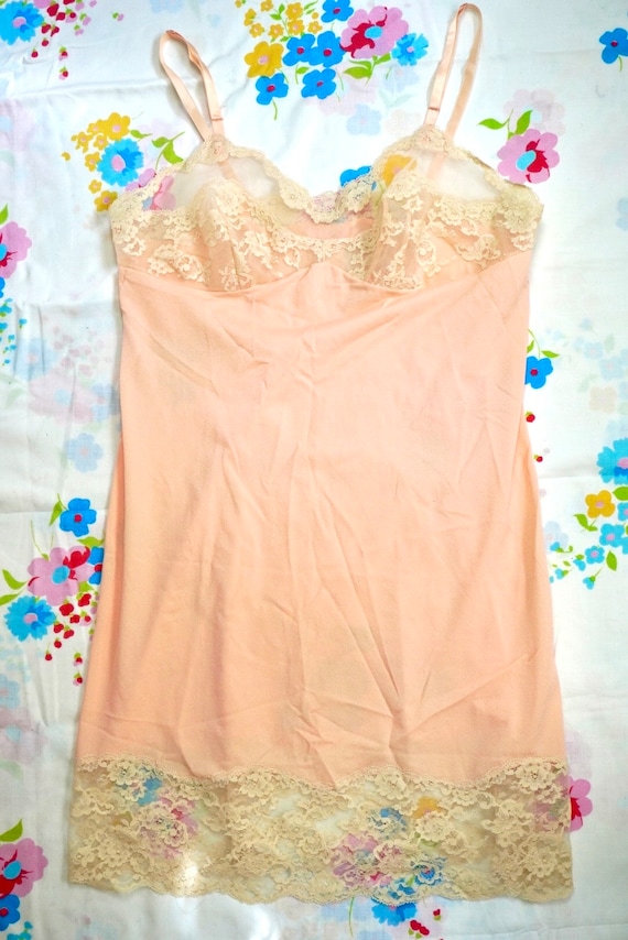 1960s Lacey mini dress | vintage slip dress | 196… - image 3