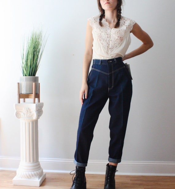 deadstock 1980s high waisted jeans | gitano jeans… - image 3