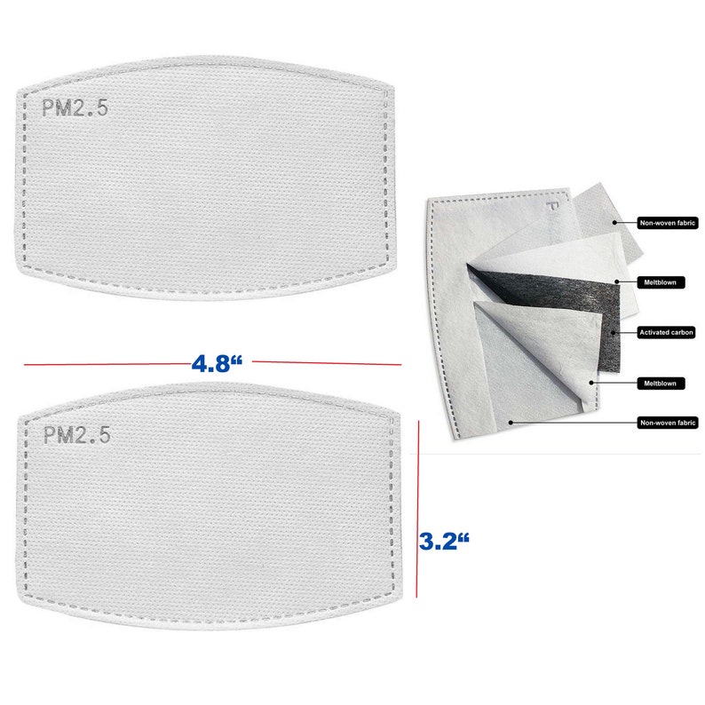 XL / XXL / Large / Big and Tall 3 Layer Cloth adult Face Mask Etsy