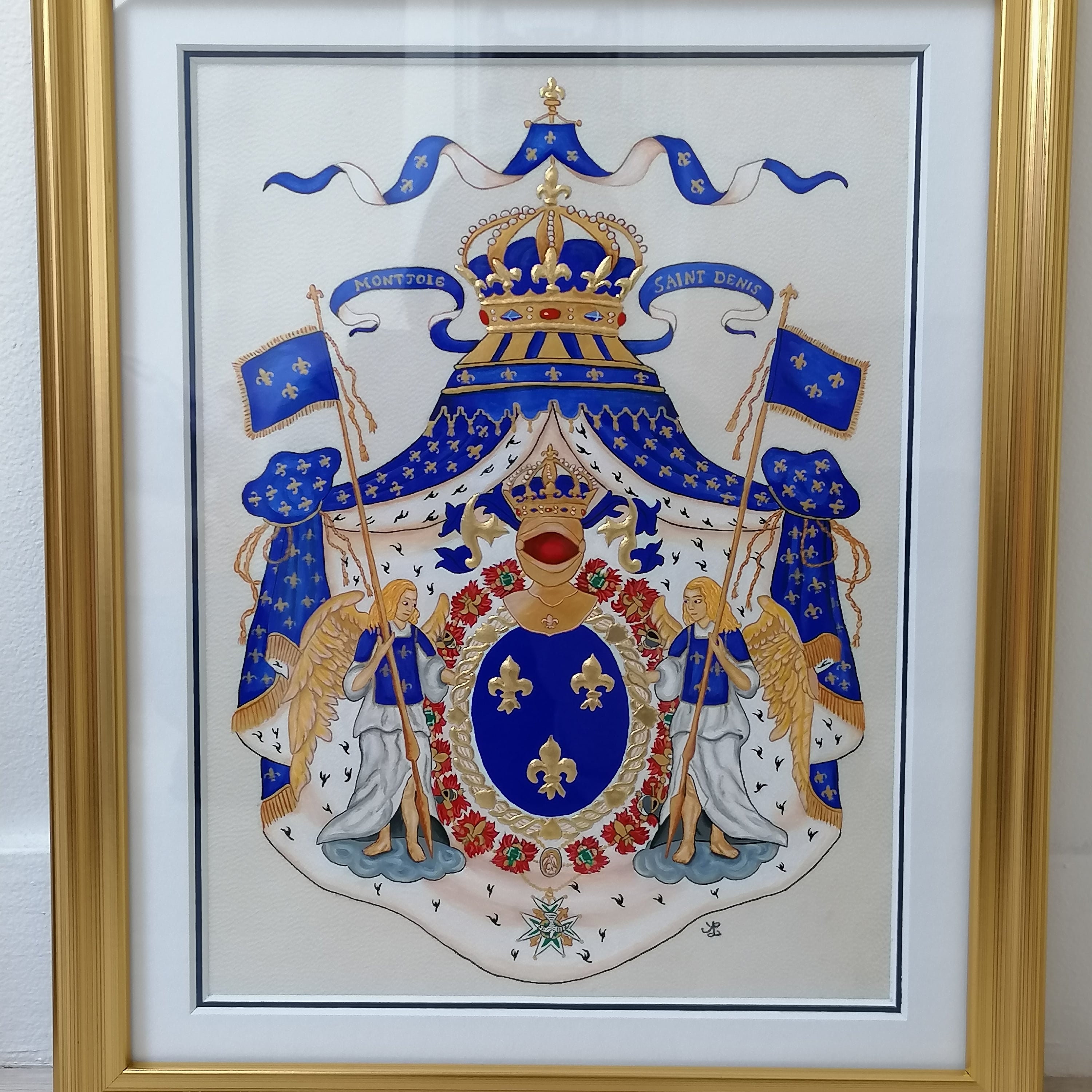 Enluminure Armoiries des Rois de France Etsy