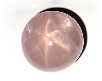 Hand Crafted Star Rose Quartz Polished Egg