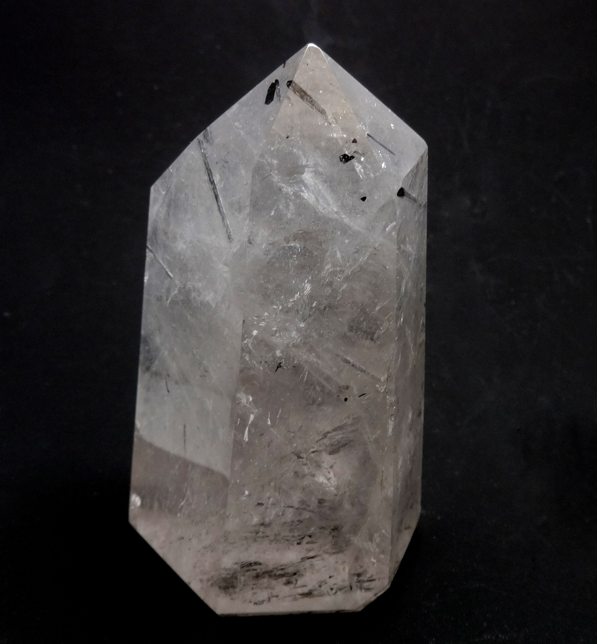 Clear quartz with hotsell black tourmaline needles