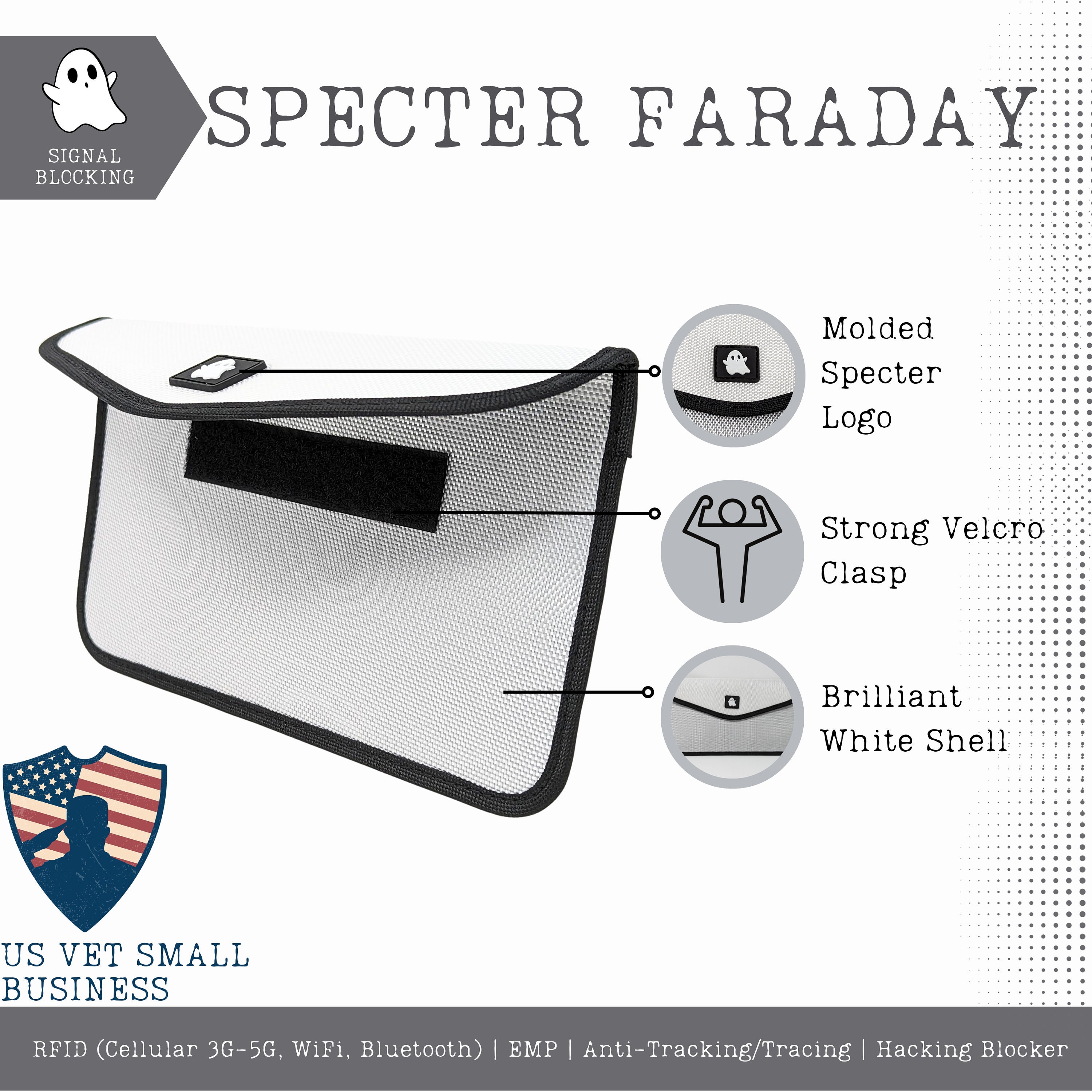 Genuine Leather Faraday Pouch for Key Fob Faraday Bag Rfid 