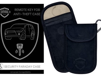 Vehicle Key Signal Blocker Faraday Case w/ Carbineer | Key Fob Clone Blocker