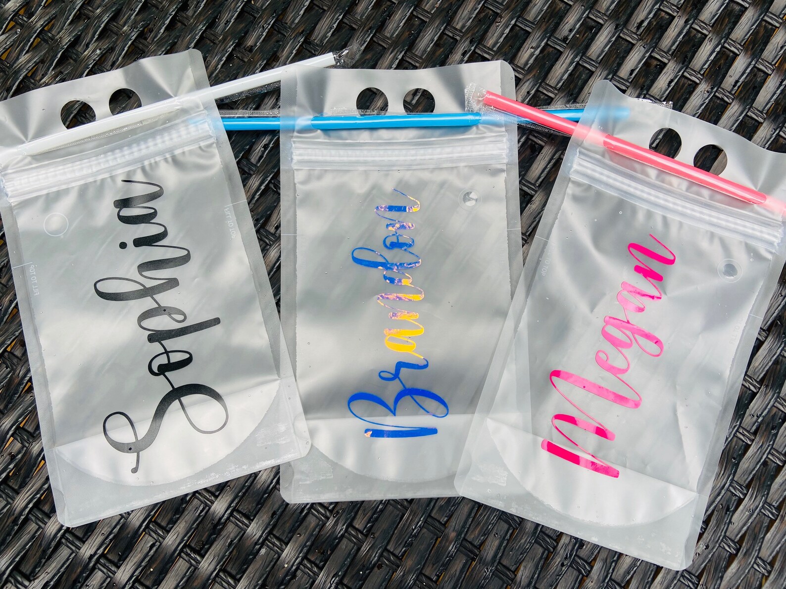 Drink Pouches for Adults Party Pouches Personalized Drink Etsy