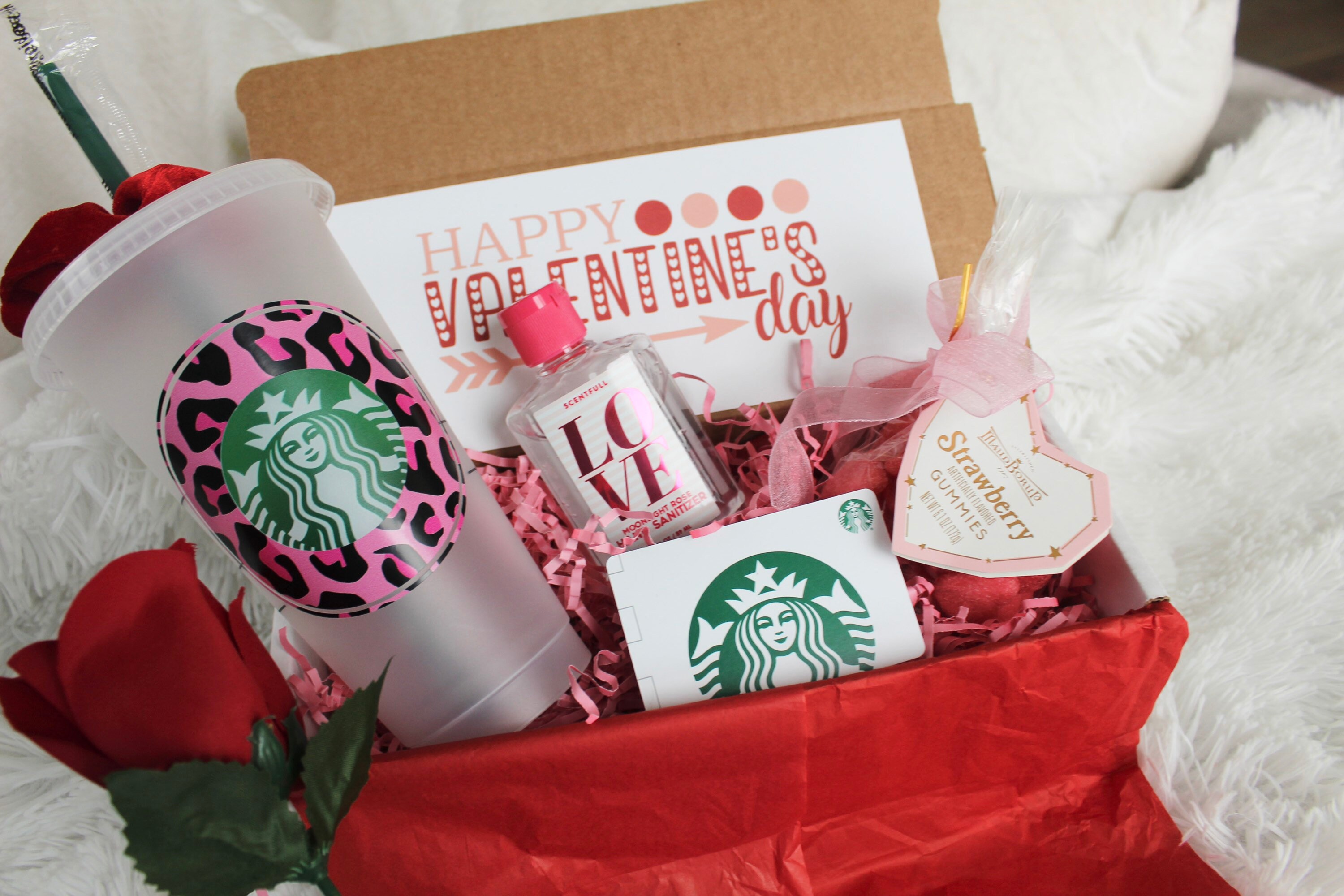 Starbucks Valentine's Day Gift Box Starbucks Cup Gift Etsy