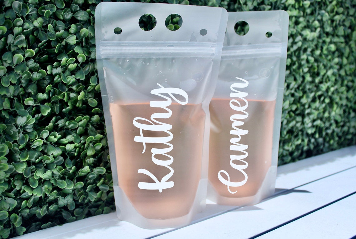 Drink Pouches for Adults Party Pouches Personalized Drink Etsy UK