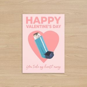 Grappige Valentijnsdagkaart | Je beneemt me de adem | Inhalatorkaart