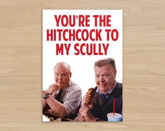 You're the Hitchcock to my Scully card | Hitchcock & Scully Brooklyn 99 | Friend, Couple, Partner, Bestie | Valentines day Card |