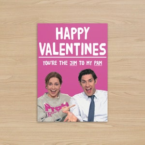 Jim & Pam Valentinstagskarte | The Office US Geburtstagskarte | Du bist der Jim meiner Pam | Valentinstag Geschenk |