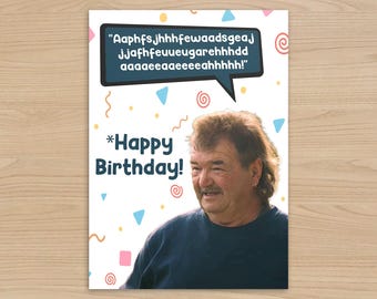 Cartão de aniversário de Gerald, inspirado na Fazenda Clarkson, cartão engraçado, Gerald Cooper, Jeremy Clarkson, presente de aniversário
