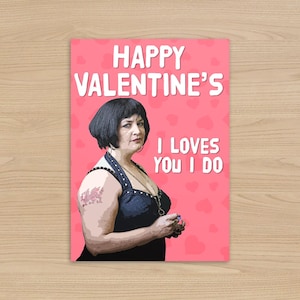 Gavin & Stacey - Nessa - Ich liebe dich Valentinstag Karte | Fröhlichen Valentinstag | Lustige Valentinstag Karte