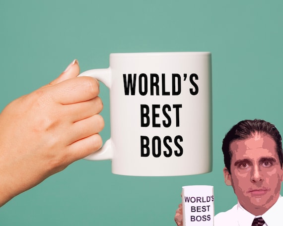 The Office Worlds Best Boss Mug Michael Scott Mug the - Etsy Sweden