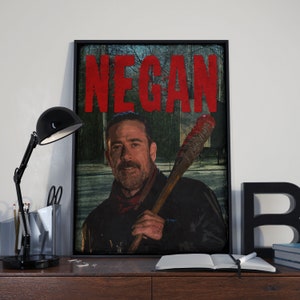 The Walking Dead - Póster de Negan / Negan Smith, Lucille Arte mural / Jeffrey Dean Morgan