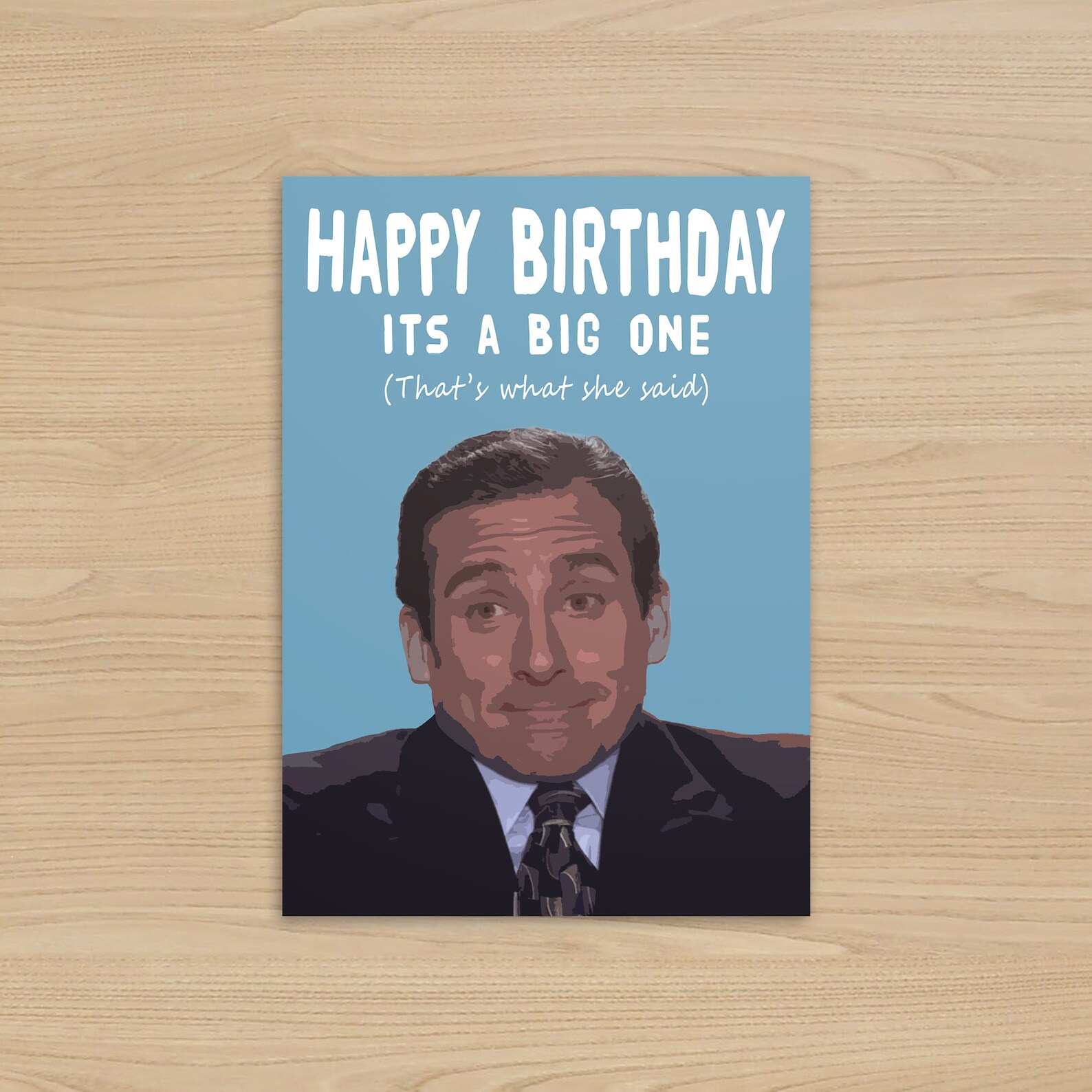 Michael Scott Birthday Card the Office US Birthday Card | Etsy
