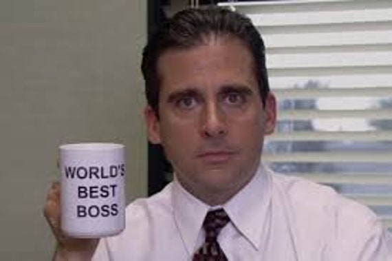 The Office Worlds Best Boss Mug Michael Scott Mug the - Etsy