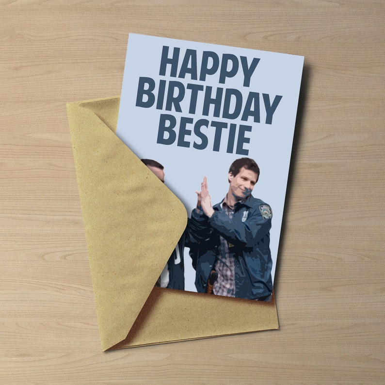 Carte d'anniversaire Jake et Charles Joyeux anniversaire, ma belle Peralta et Boyle Cadeau Brooklyn Nine Nine Brooklyn 99 image 2