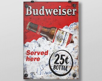 絵画　バドワイザー バドワイザー/クラッシュボトルアート・レジンアート - メルカリ