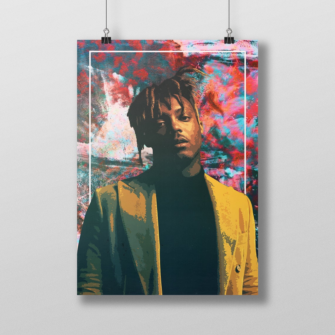 Juice WRLD Art Poster Juice World Artwork Print Hip Hop Etsy