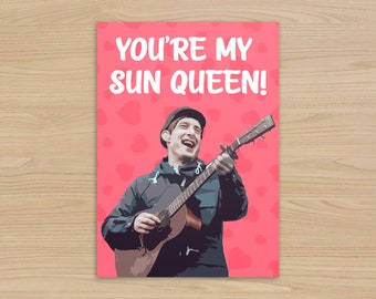 Gerry Cinnamon &#39;Sun Queen&#39; Card: Handmade Birthday Card