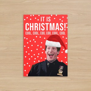 Jake Peralta Weihnachtskarte | Cool, cool, gurr, gur, cool, cool | Peralta Weihnachtskarte | Brooklyn Nine Nine Geschenk |