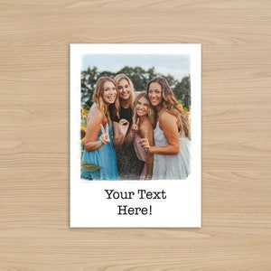 Aangepaste fotokaart, gepersonaliseerde wenskaart | Perfect cadeau voor verjaardagen, jubilea, bruiloften, leraren, collega's, verjaardag